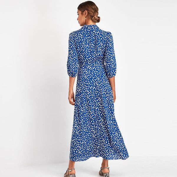 casual dresses 2021 women long printed three quarter sleeve bohemian maxi dress turn down collar shirt, Black;gray
casual dresses 2021 women long printed three quarter sleeve bohemian maxi dress turn down collar shirt, Black;gray