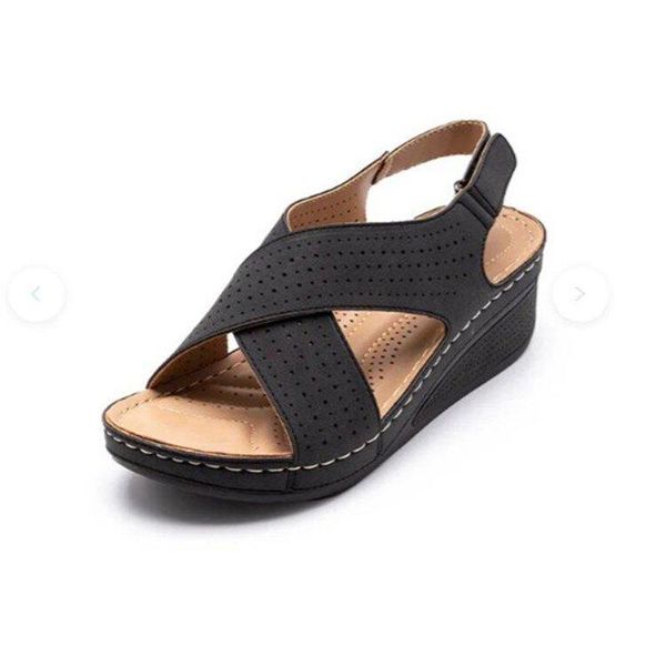 sandals summer women wedges shoes vinttage roman woman 2021 platform open toe sandalias mujer chaussure femme, Black
sandals summer women wedges shoes vinttage roman woman 2021 platform open toe sandalias mujer chaussure femme, Black
