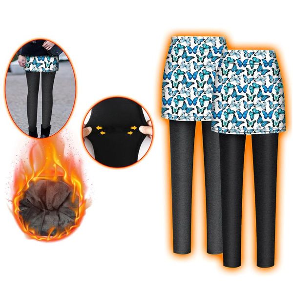 women's leggings 30# fake two-piece butterfly print women ladies waist keep warm woman trousers long pants leggin mujer dro, Black
women's leggings 30# fake two-piece butterfly print women ladies waist keep warm woman trousers long pants leggin mujer dro, Black