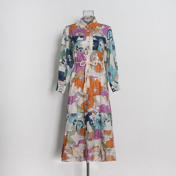 casual dresses boho retro fashion printing lantern long dress 2021 fall lapel pocket decoration bandage waist holiday party clothes, Black;gray
casual dresses boho retro fashion printing lantern long dress 2021 fall lapel pocket decoration bandage waist holiday party clothes, Black;gray