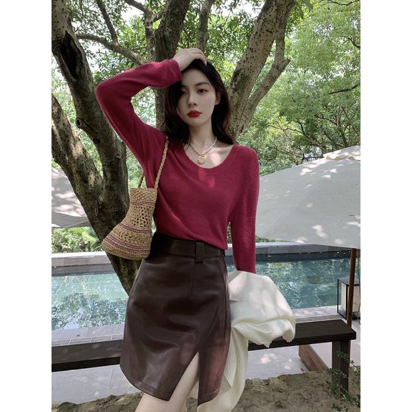 skirts egret, miss coco, pu leather half skirt, female autumn high waist split fork skirt a skirt., Black
skirts egret, miss coco, pu leather half skirt, female autumn high waist split fork skirt a skirt., Black