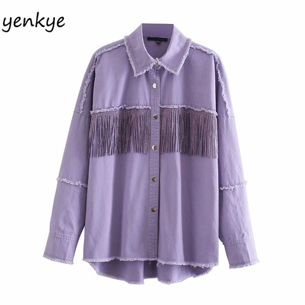 fashion rivets fringe women jacket long sleeve lapel collar frayed edge vintage autumn plus size outerwear chaqueta 210514, Black;brown
fashion rivets fringe women jacket long sleeve lapel collar frayed edge vintage autumn plus size outerwear chaqueta 210514, Black;brown