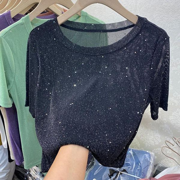 women's t-shirt large size ice silk thin women short-sleeved 2021 summer style p3 1093, White
women's t-shirt large size ice silk thin women short-sleeved 2021 summer style p3 1093, White