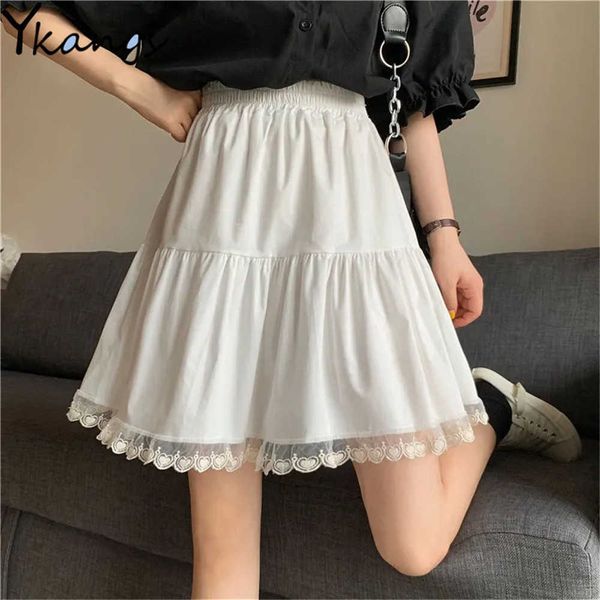 embroidered lace stitching mini skirt for students women vintage elastic high waist pleated skirt girls sweet cute short skirt 210619, Black
embroidered lace stitching mini skirt for students women vintage elastic high waist pleated skirt girls sweet cute short skirt 210619, Black