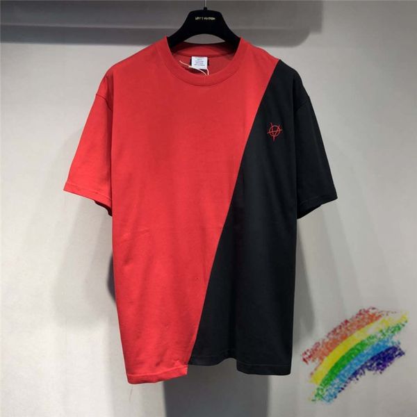t shirts red black patchwork t-shirt men women embroidery vetements t-shirts vtm tee, White;black
t shirts red black patchwork t-shirt men women embroidery vetements t-shirts vtm tee, White;black
