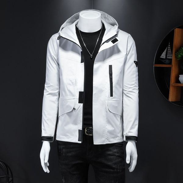 the fine fleece hoodies spring men's hooded jacket fashion slim trend personality young man's, Black
the fine fleece hoodies spring men's hooded jacket fashion slim trend personality young man's, Black