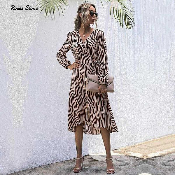 arrival fashion women dresses long sleeve wrap fall clothes office elegant midi frocks for ladies spring zebra stripes 210706, Black;gray
arrival fashion women dresses long sleeve wrap fall clothes office elegant midi frocks for ladies spring zebra stripes 210706, Black;gray