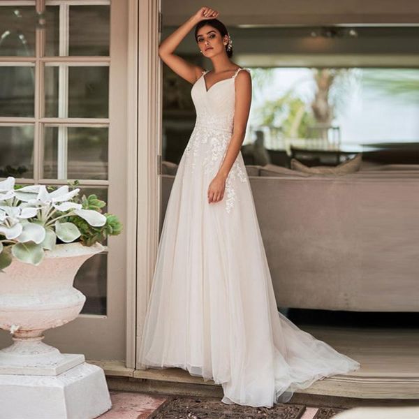 other wedding dresses elegant 2021 lace appliques spaghetti straps vintage bridal gowns a-line beach robe mariee custom made for women, White
other wedding dresses elegant 2021 lace appliques spaghetti straps vintage bridal gowns a-line beach robe mariee custom made for women, White
