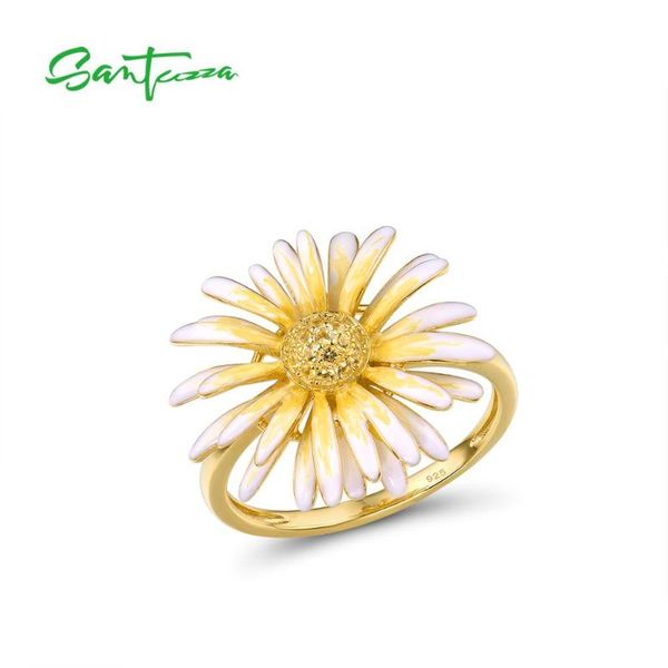 cluster rings santuzza silver for women pure 925 sterling gold color delicate yellow daisy flower fine jewelry handmade enamel, Golden;silver
cluster rings santuzza silver for women pure 925 sterling gold color delicate yellow daisy flower fine jewelry handmade enamel, Golden;silver