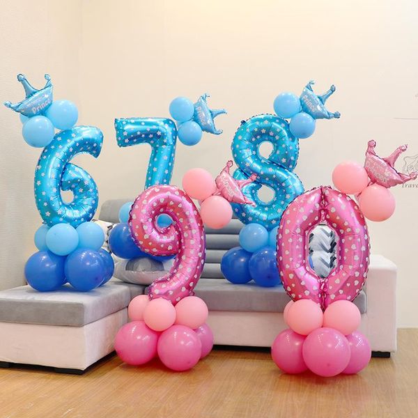 party decoration children's birthday blue and pink 32 inch digital balloons wedding decorations supplies
party decoration children's birthday blue and pink 32 inch digital balloons wedding decorations supplies