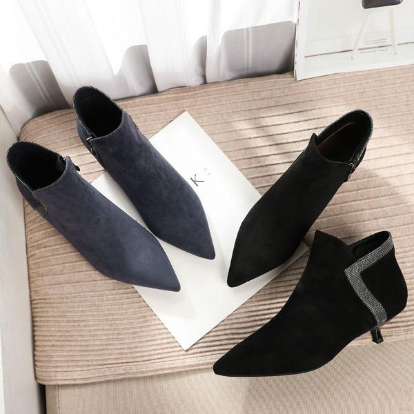 boots plus size 40~41 women bling crystal warm fur flock solid zip up thin high heels 2021 autumn winter ankle shoes woman, Black
boots plus size 40~41 women bling crystal warm fur flock solid zip up thin high heels 2021 autumn winter ankle shoes woman, Black