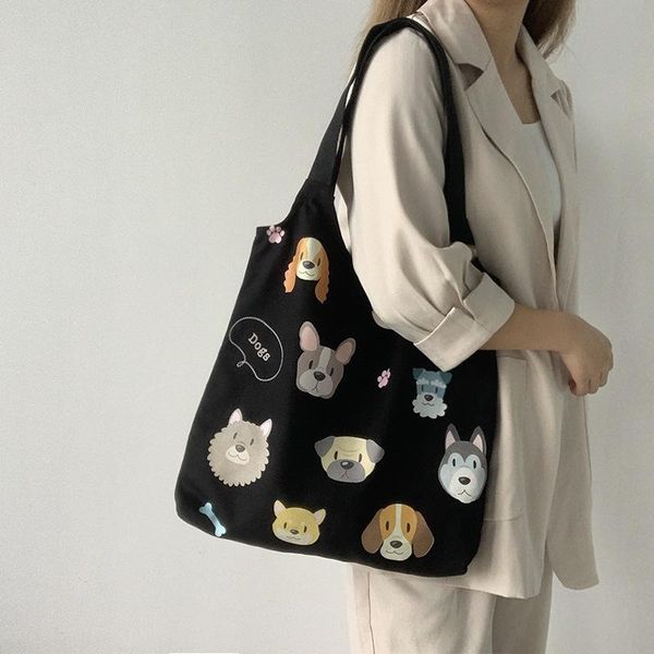 evening bags canvas tote shoulder 2021 items cartoon dog cotton cloth shopper bag korean large fabric eco shopping handbags
evening bags canvas tote shoulder 2021 items cartoon dog cotton cloth shopper bag korean large fabric eco shopping handbags