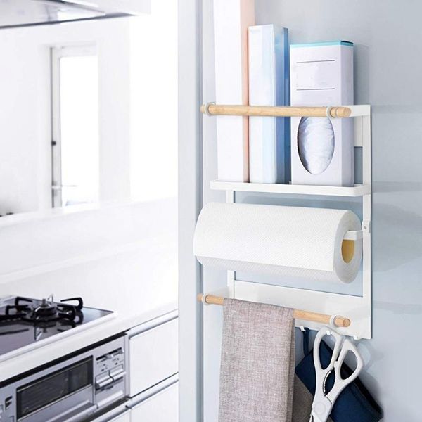 kitchen storage & organization multi-function magnetic refrigerator rack wall mounted paper towel holder accessories
kitchen storage & organization multi-function magnetic refrigerator rack wall mounted paper towel holder accessories
