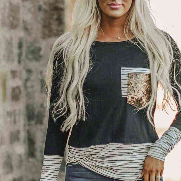 womens shirt fashion striped sequins blouse patchwork casual winter ladies loose bottom female women long sleeve blusas pullover, White
womens shirt fashion striped sequins blouse patchwork casual winter ladies loose bottom female women long sleeve blusas pullover, White