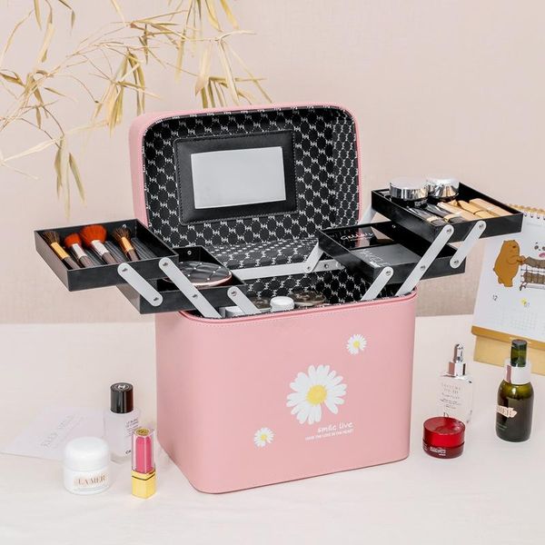 korean-style professional cosmetic case pu storage box large capacity portable printed makeup bag bags & cases
korean-style professional cosmetic case pu storage box large capacity portable printed makeup bag bags & cases