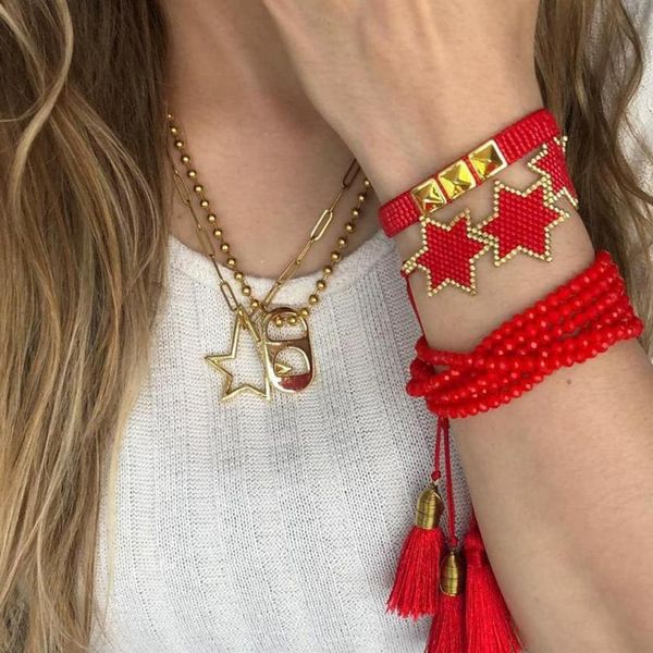 beaded, strands ethnic style multi-layer crystal rivet lovers set rice beads handmade five-pointed star bracelet bracelets on hand wholesale, Black
beaded, strands ethnic style multi-layer crystal rivet lovers set rice beads handmade five-pointed star bracelet bracelets on hand wholesale, Black