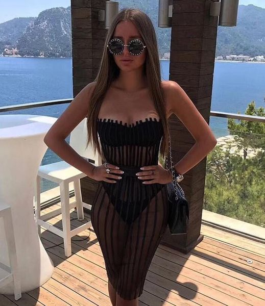dresses arrival strapless black women summer celebrity designer fashion vestido, Black;gray
dresses arrival strapless black women summer celebrity designer fashion vestido, Black;gray