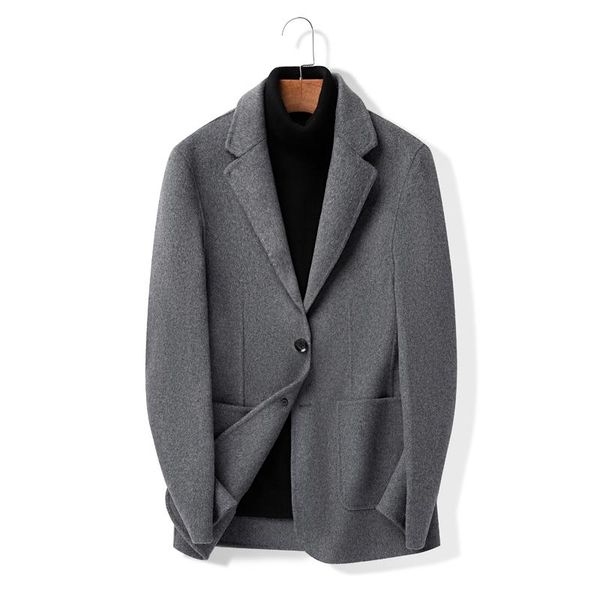 men's wool & blends 2021 winter clothing trench coat men fashion woolen double-faced mens windbreaker overcoat, Black
men's wool & blends 2021 winter clothing trench coat men fashion woolen double-faced mens windbreaker overcoat, Black