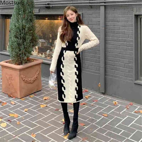 autumn winter women fashion knitted dress elegant long sleeve turtleneck ladies dresses korean vestidos de mujer 210513, Black;gray
autumn winter women fashion knitted dress elegant long sleeve turtleneck ladies dresses korean vestidos de mujer 210513, Black;gray