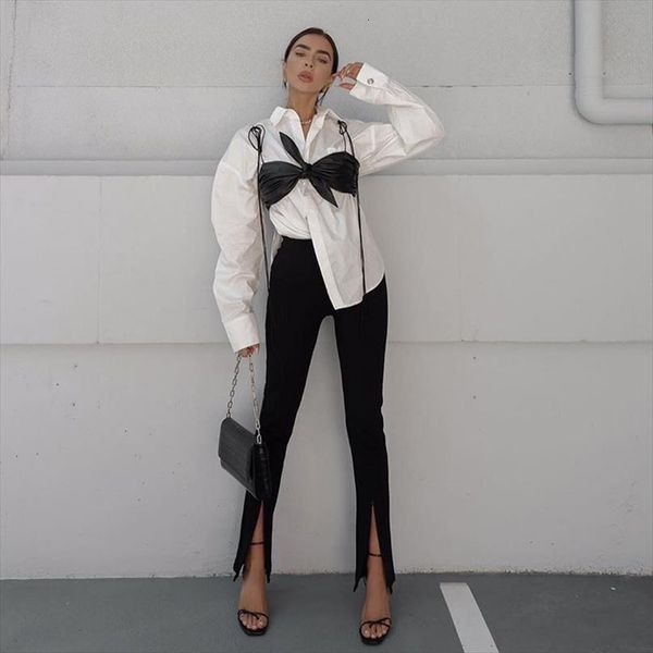 spring autumn zaraing style elastic womens capri slimmed trousers foot zipper open fork trim female pants za high street, Black;white
spring autumn zaraing style elastic womens capri slimmed trousers foot zipper open fork trim female pants za high street, Black;white