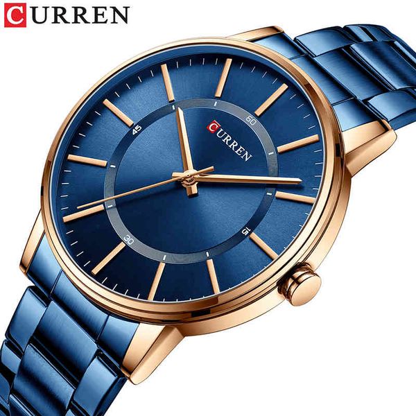 curren fashion quartz watches for men luxury brand classic business stainless steel clock simple thin relogio masculino 210517, Slivery;brown
curren fashion quartz watches for men luxury brand classic business stainless steel clock simple thin relogio masculino 210517, Slivery;brown