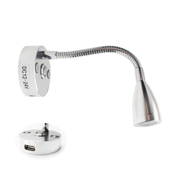 3w rv boat led reading light dimmable flexible gooseneck wall lamp for bedroom interior motorhom with usb charger port
3w rv boat led reading light dimmable flexible gooseneck wall lamp for bedroom interior motorhom with usb charger port