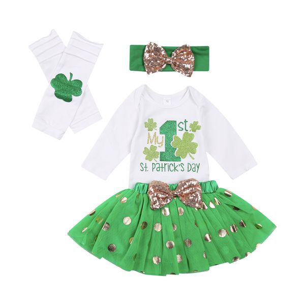 2021 baby girl\us outfits five piece suit clover letter romper polka dot gauze skirt and headband leg warmer clothing set, Blue
2021 baby girl\us outfits five piece suit clover letter romper polka dot gauze skirt and headband leg warmer clothing set, Blue