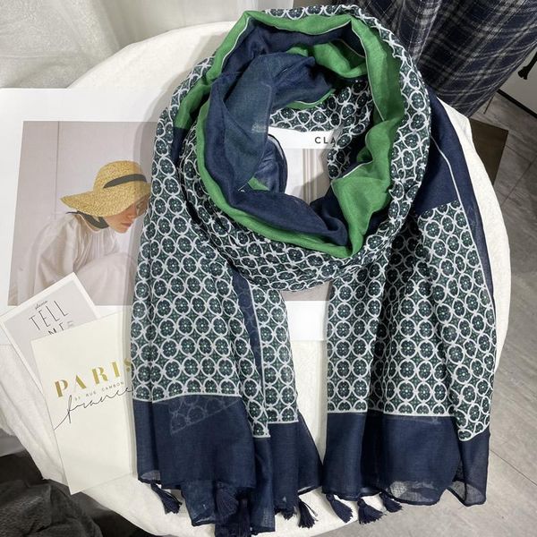 scarves luxury winter woman green scarf autumn vintage cotton linen color matching big female shawls wrap for women, Blue;gray
scarves luxury winter woman green scarf autumn vintage cotton linen color matching big female shawls wrap for women, Blue;gray