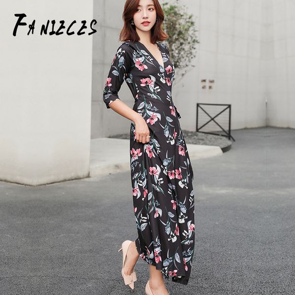 black floral print elegant party dress waist split side tie wrap long sleeve dress women autumn modern lady dresses drop 210520, Black;gray
black floral print elegant party dress waist split side tie wrap long sleeve dress women autumn modern lady dresses drop 210520, Black;gray