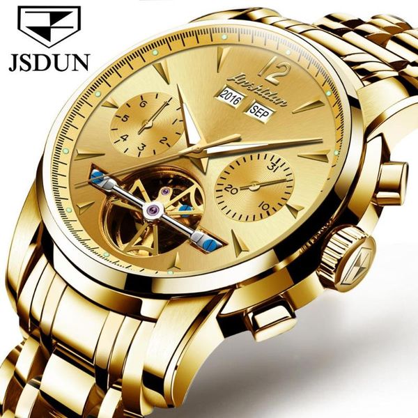 men mechanical wristwatches automatic watch mens steel chronograph gold calendar luminous 2021, Slivery;brown
men mechanical wristwatches automatic watch mens steel chronograph gold calendar luminous 2021, Slivery;brown