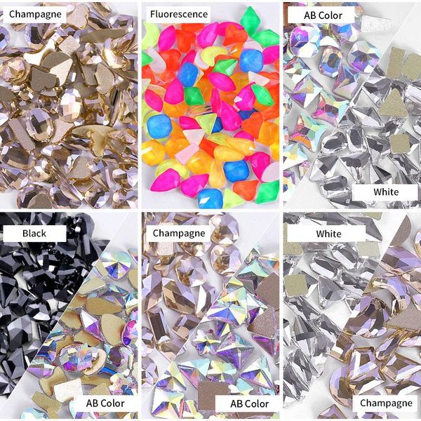 nail art decorations 100/300pcs crystal rhinestones ab flatback strass shiny glass stones gems 3d diy nails accesoires, Silver;gold
nail art decorations 100/300pcs crystal rhinestones ab flatback strass shiny glass stones gems 3d diy nails accesoires, Silver;gold