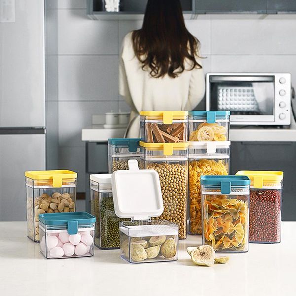 storage bottles & jars transparent container multigrain sealed kitchen airtight pasta refrigerator noodle box 500/1000ml
storage bottles & jars transparent container multigrain sealed kitchen airtight pasta refrigerator noodle box 500/1000ml