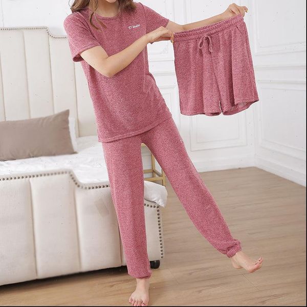 pajamas short sleeve suit women sleepwear model pajama homewear summer home lounge, Black;red
pajamas short sleeve suit women sleepwear model pajama homewear summer home lounge, Black;red