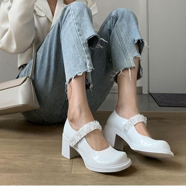 dress shoes white chunky heel platform mary janes women patent leather big square toe high heels pumps lovely girls cosplay lolita, Black
dress shoes white chunky heel platform mary janes women patent leather big square toe high heels pumps lovely girls cosplay lolita, Black