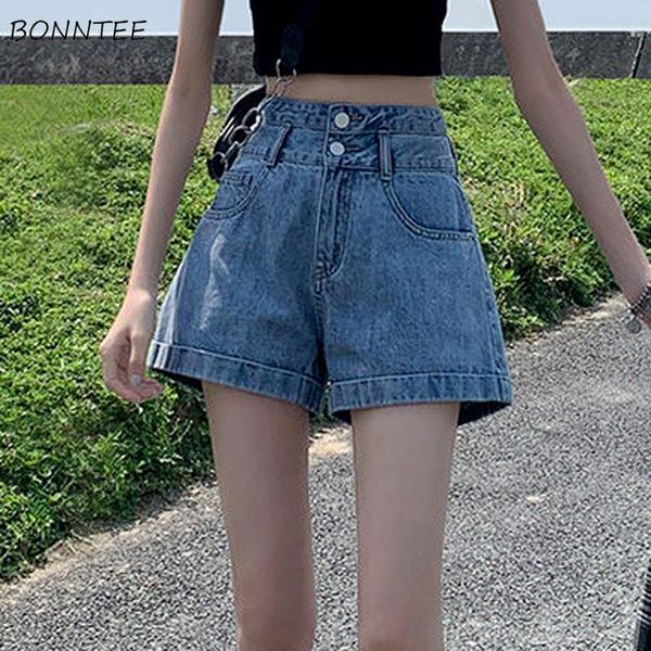 women's shorts women korean style summer ly solid fashionable all-match button pockets high waist streetwear denim simple, White;black
women's shorts women korean style summer ly solid fashionable all-match button pockets high waist streetwear denim simple, White;black