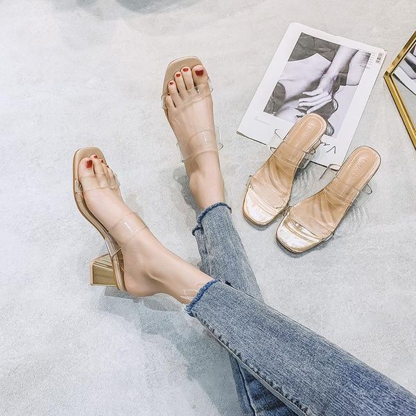 sandals 2021 transparent versatile coarse heel crystal gentle aeolian lady's shoes summer high roman, Black
sandals 2021 transparent versatile coarse heel crystal gentle aeolian lady's shoes summer high roman, Black