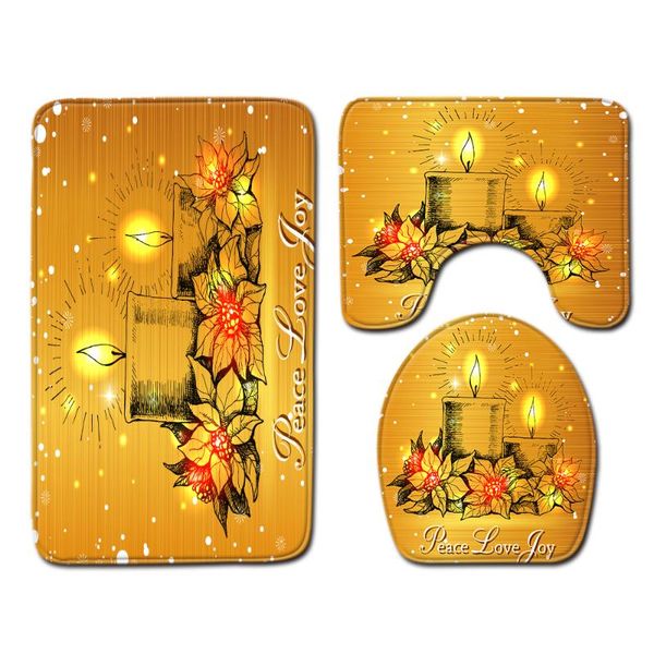 bath mats 3 pcs bathroom set christmas gift stockings decor washable for u-shaped toilet mat lid cover rug non-slip floor pads
bath mats 3 pcs bathroom set christmas gift stockings decor washable for u-shaped toilet mat lid cover rug non-slip floor pads