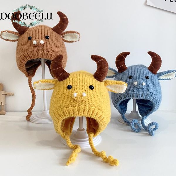 caps & hats baby children's hat autumn and winter cartoon small horn knitted earflaps cap male female thickened warm wool, Yellow
caps & hats baby children's hat autumn and winter cartoon small horn knitted earflaps cap male female thickened warm wool, Yellow
