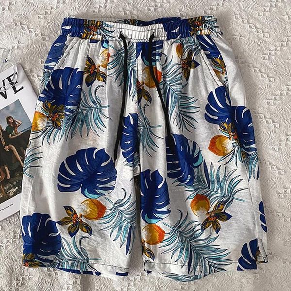 men's shorts fashion leaf printed short trouser hipster mens clothes loose mid waist plus size2021 summer beach casual men, White;black
men's shorts fashion leaf printed short trouser hipster mens clothes loose mid waist plus size2021 summer beach casual men, White;black