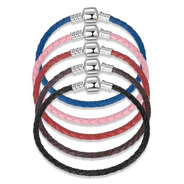 100% genuine 925 sterling silver round leather cord braided bracelet women chain jewelry rope bracelets accessories 2021, Golden;silver
100% genuine 925 sterling silver round leather cord braided bracelet women chain jewelry rope bracelets accessories 2021, Golden;silver