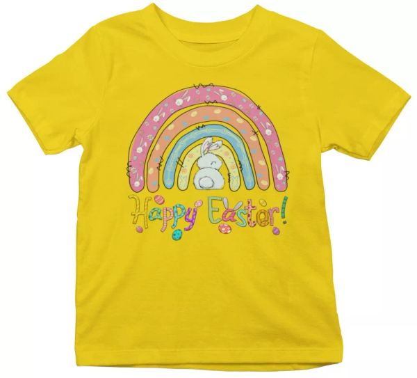 happy easter kids t-shirt easter rainbow bunny adorable easter gift t-shirt, White;black
happy easter kids t-shirt easter rainbow bunny adorable easter gift t-shirt, White;black