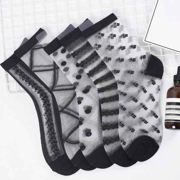 socks & hosiery korean fashion crystal silk women lace black fishnet mesh short harajuku summer ultra-thin breathable crew sock, Black;white
socks & hosiery korean fashion crystal silk women lace black fishnet mesh short harajuku summer ultra-thin breathable crew sock, Black;white