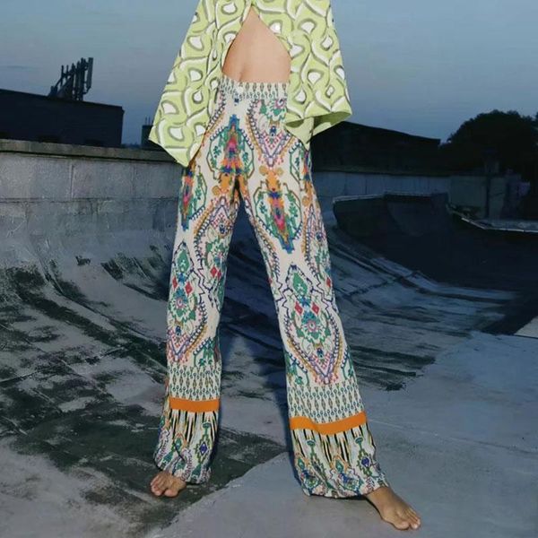 women's pants & capris women za 2021 fashion geometric print wide leg vintage high elastic waist female trousers mujer lady clothing, Black;white
women's pants & capris women za 2021 fashion geometric print wide leg vintage high elastic waist female trousers mujer lady clothing, Black;white