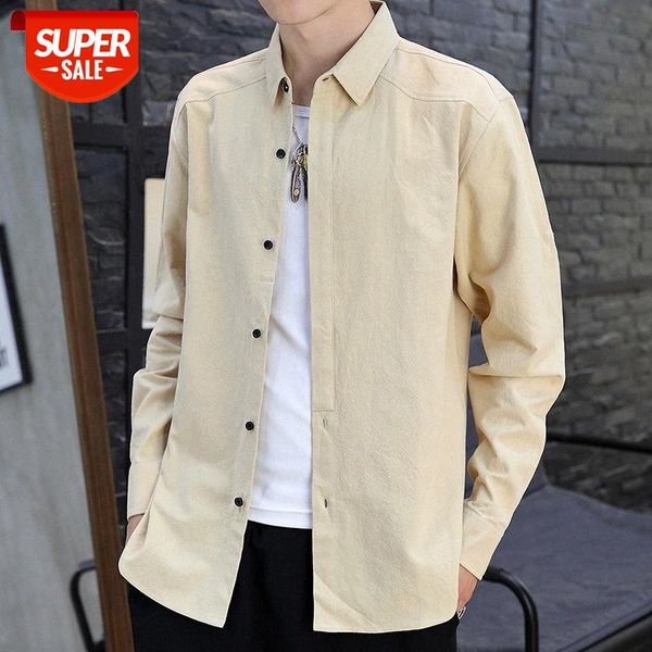 shirt men autumn casual commuter fashion trendy men's dark placket cotton #fj5q, White;black
shirt men autumn casual commuter fashion trendy men's dark placket cotton #fj5q, White;black