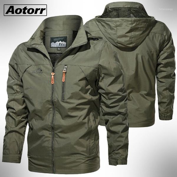 men's jackets bomber jacket brand waterproof coat autumn winter overcoat men hiking outdoor military hooded thin mens clothing, Black;brown
men's jackets bomber jacket brand waterproof coat autumn winter overcoat men hiking outdoor military hooded thin mens clothing, Black;brown