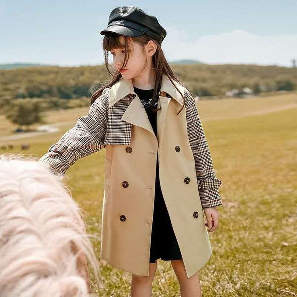 coat 2021 spring and autumn girls british style fashion casual long windbreaker jacket, Blue;gray
coat 2021 spring and autumn girls british style fashion casual long windbreaker jacket, Blue;gray