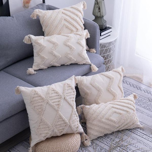 cushion/decorative pillow beige cover bohemian style tassels cushion handmade case home sofa living room bedroom decor 45x45cm/30x50cm
cushion/decorative pillow beige cover bohemian style tassels cushion handmade case home sofa living room bedroom decor 45x45cm/30x50cm