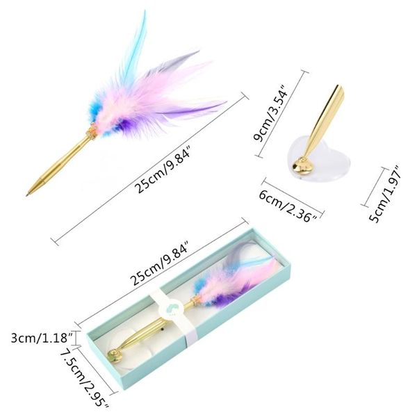 vintage crown quill dip feather pen signature ballpoint pens heart base writing, Blue;orange
vintage crown quill dip feather pen signature ballpoint pens heart base writing, Blue;orange