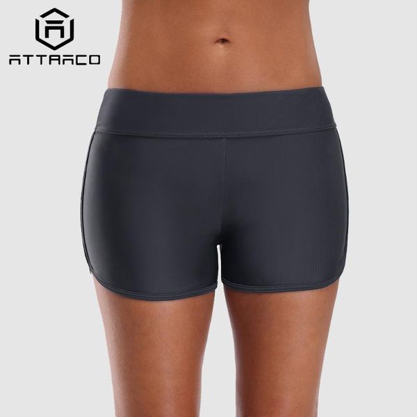 two-piece suits attraco middle waist swimming shorts women solid color bikini bottom ban swimwear briefs split trunks
two-piece suits attraco middle waist swimming shorts women solid color bikini bottom ban swimwear briefs split trunks