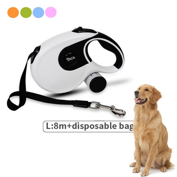 durable 8m retractable dog leashes with poop bag dispenser automatic extending walking lead leash for pet supplies accessories collars &
durable 8m retractable dog leashes with poop bag dispenser automatic extending walking lead leash for pet supplies accessories collars &